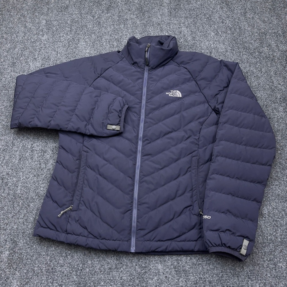 The North Face Aconcagua Jacket Women's M Blue/Purple 550 Down Puffer Full Zip